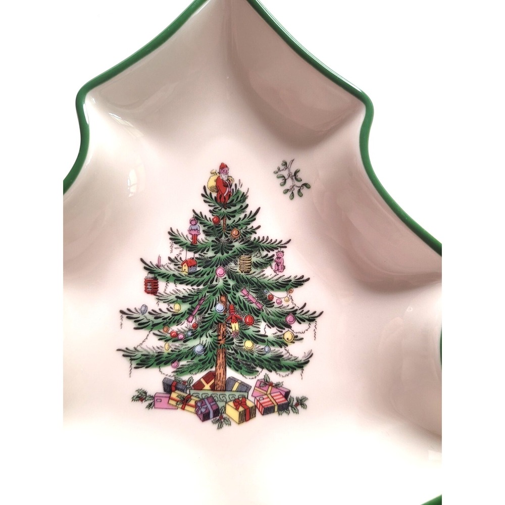SPODE Christmas Tree Shaped Dish - Set of 2 - New! - Picture 5 of 5